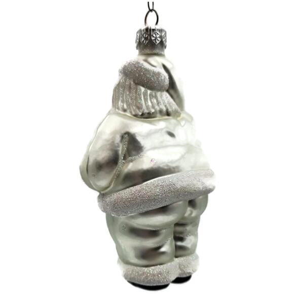 Patricia Breen Ho Ho Ho Santa Claus Pearl Glittered Dots Christmas Tree Ornament - Picture 10 of 12